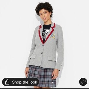 NWT-Large Rare Beetlejuice whimsical Y2K preppy  school embroidered logo jacket